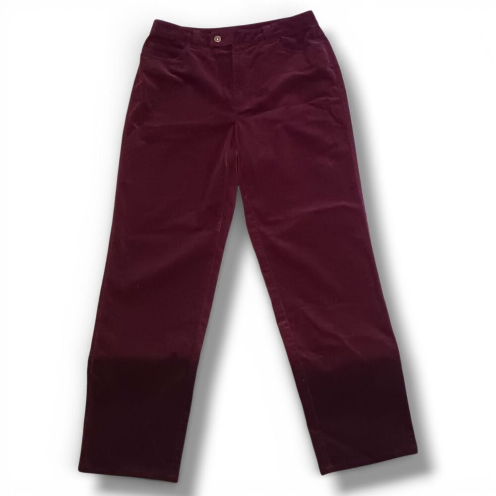 Vintage Liz Claiborne Lizwear Corduroy Pants-Size 12-Straight Leg-Bareback-80s